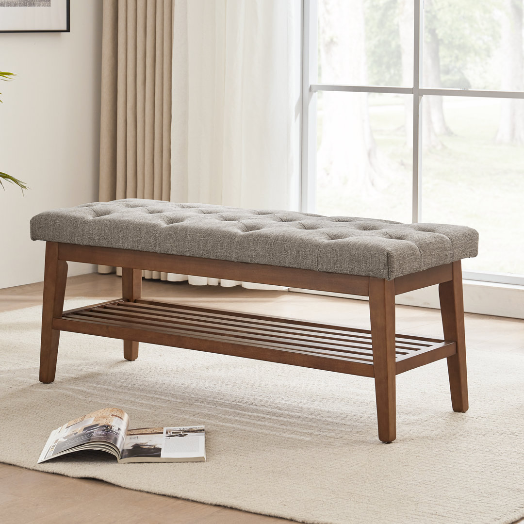 Hahnville Tufted Upholstered Storage Bench 